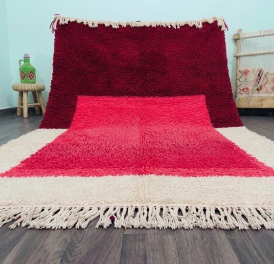 Image 1 of Tapis bérbere artisanal marocain en laine 250cmx150cm 