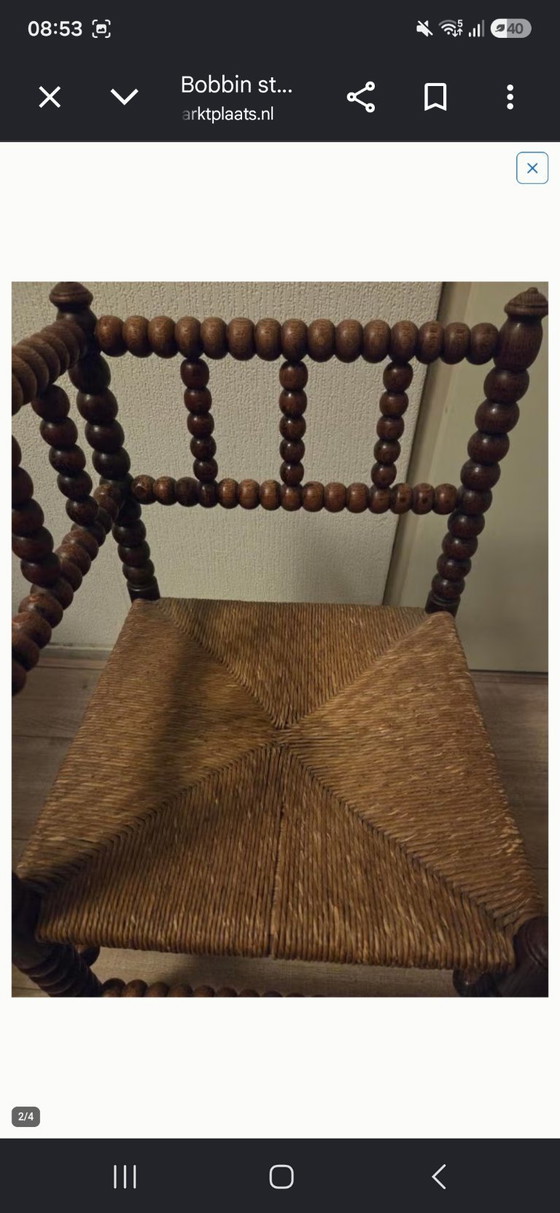Image 1 of Bobbin hoekstoel