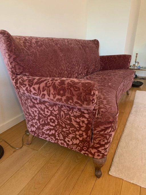 Vintage antique three-seater sofa in perfect condition
