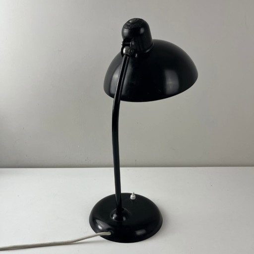 Table or desk lamp in black metal by Kaiser Idell 6556