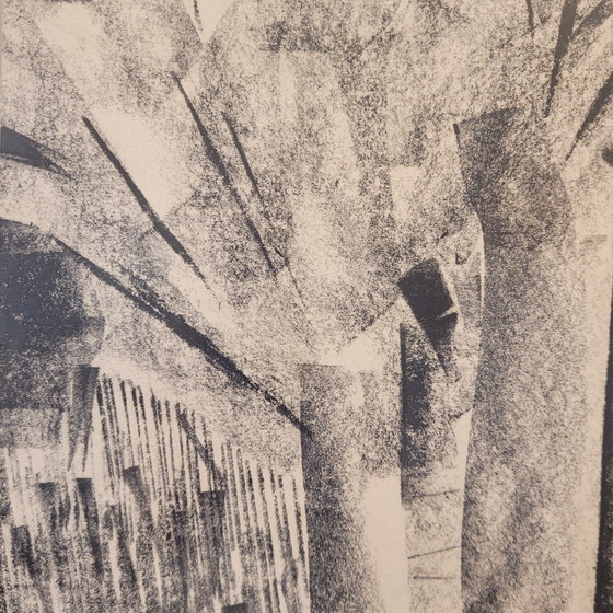 Image 1 of Dibujo A Carboncillo Sobre Papel “Bosque”, Joan Granados Llimona, 1977- España