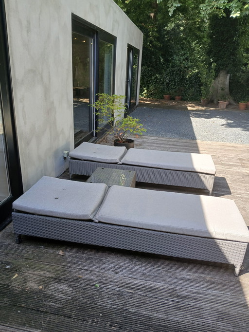 Garden set Brafab, 2 deck chairs and table