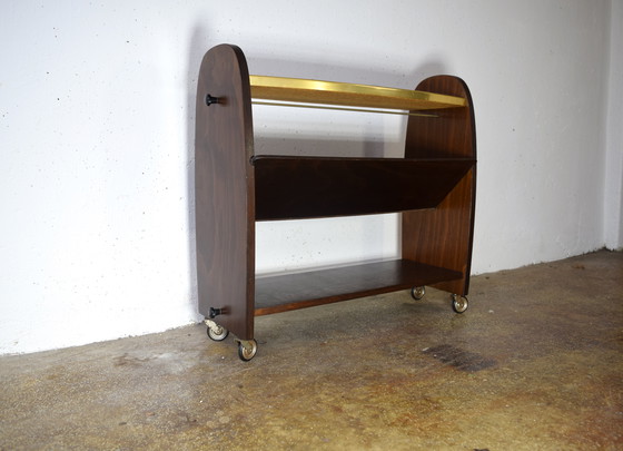 Image 1 of Vintage Side Table Coffee Table Serving Trolley 1960s