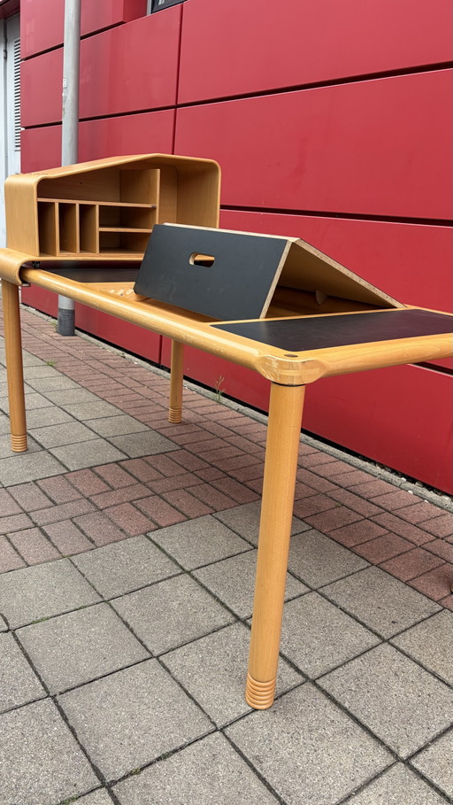 Stokke Scandinavisch vintage bureau met opzetkast