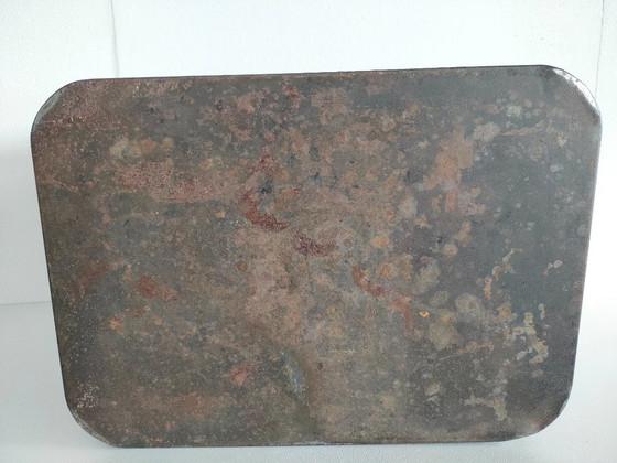 Antica Scatola di Latta Toleware / Chinoiserie Brocante con Decorazione a Pagoda – Oggetti decorativi, Altro (photo 11 of 12)