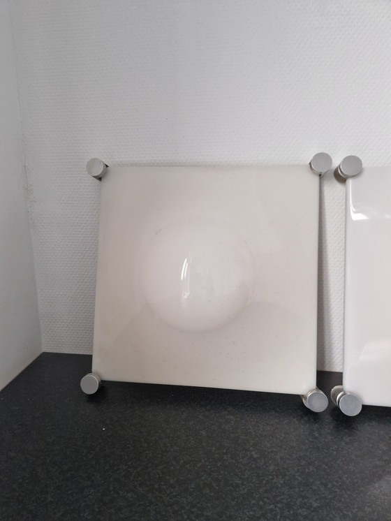 Image 1 of Vintage Martinelli Luce "Bolla" 3x wand of plafond lamp 