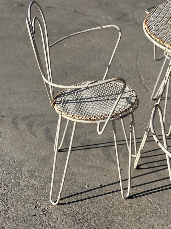 Image 1 of Mathieu Matégot wrought iron garden furniture, 1950