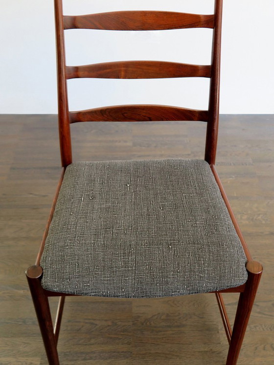 Sedie da pranzo in legno scuro di Arne Vodder, Danimarca, anni '60, set di 2, Mid Century Modern (foto 9 di 16)