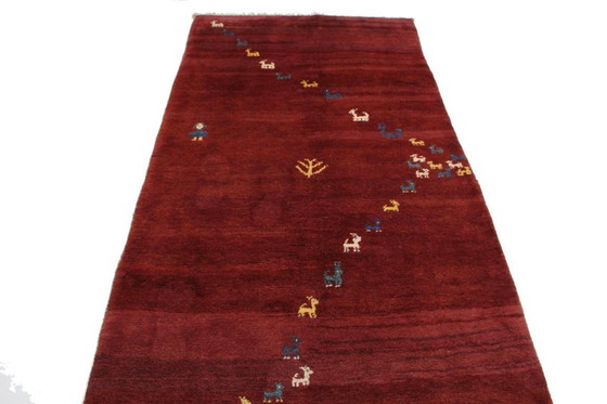 Image 1 of Original Persian carpet Gabbeh Ghashghai Oriental carpet 265 cm x 128 cm Old Natural