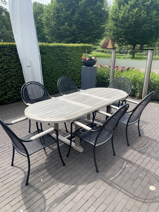 Gloster/Royal Garden teak garden set