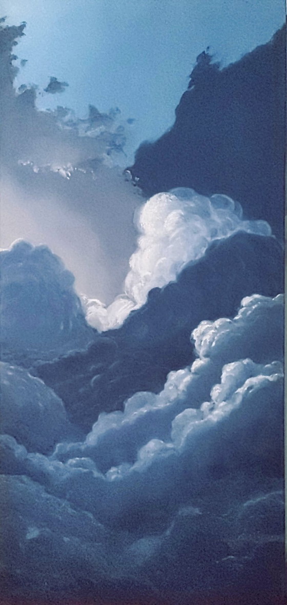 Image 1 of Dipinto ad olio "Paesaggio nuvoloso" di Byron Ray