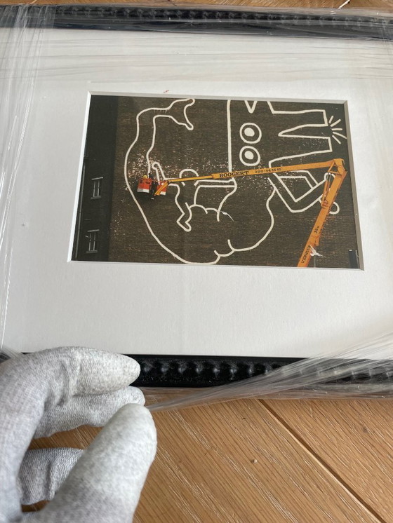 Image 1 of Keith Haring (1958-1990), Courtnesy George Mulder, Nueva York, conjunto de 4 postales litografías offset, impresas en 