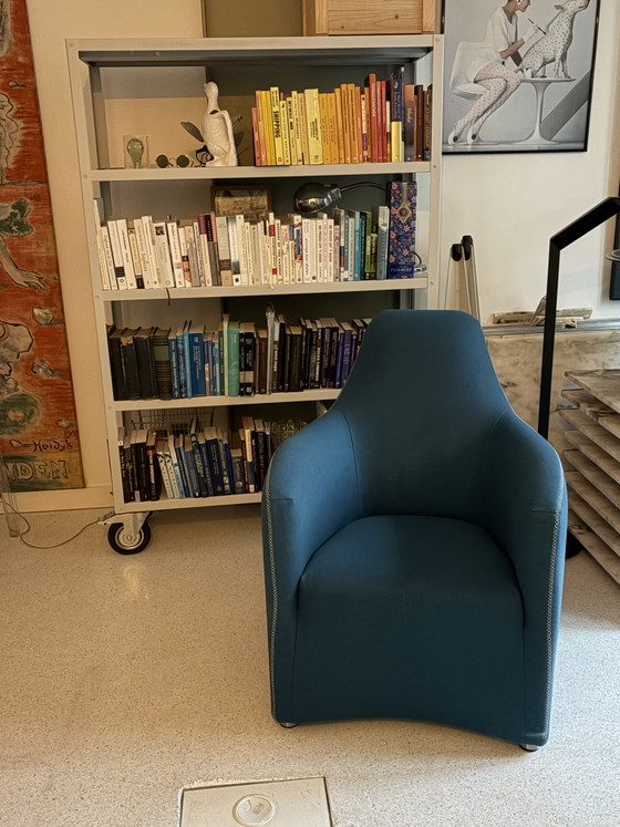 Bert Plantagie Lounge Z Fauteuil Blauw Wol – Wool (photo 11 of 15)