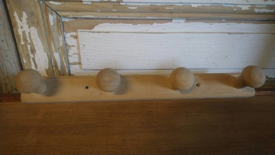 Wandkleiderständer aus Buche – Wood, Vintage (photo 5 of 7)