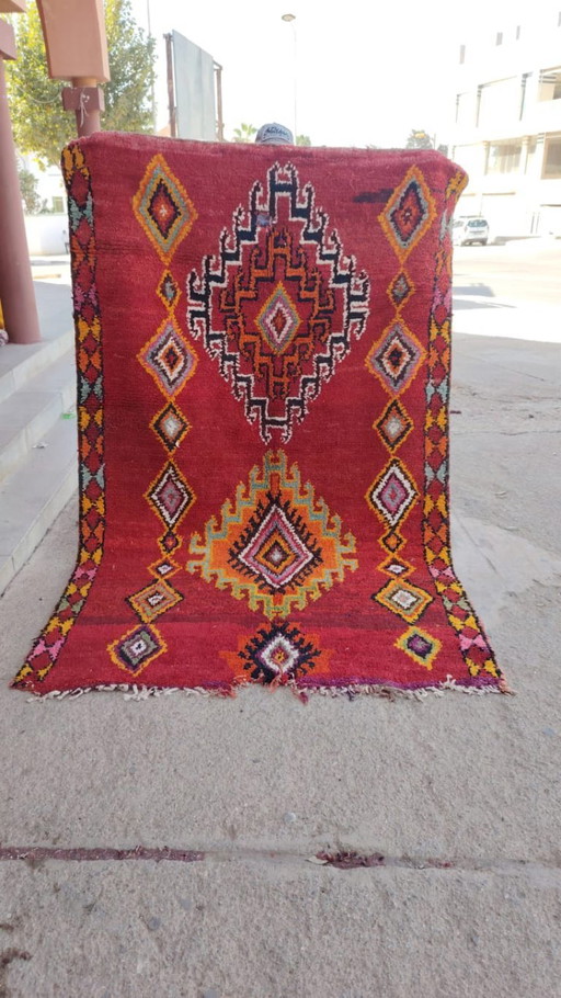 Handgeknoopt Berber kleed wol 254x160cm