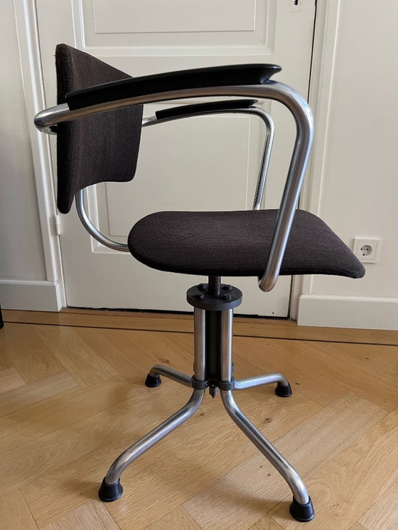 Image 1 of Sedia da ufficio originale Gispen 354 degli anni &#39;30, marrone