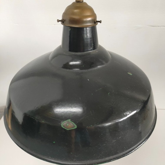 Image 1 of Lampada da caffè/soffitto industriale vintage in metallo/emaillen (4 in magazzino)