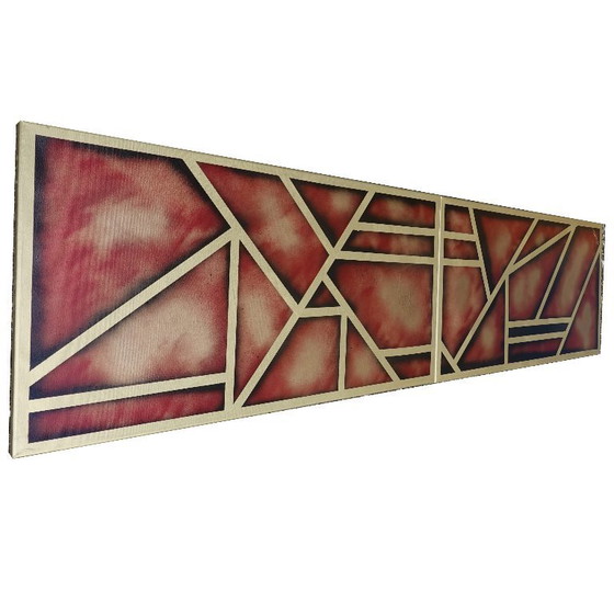 Image 1 of Abstraction A955 - Tableau abstrait prêt à accrocher XXL