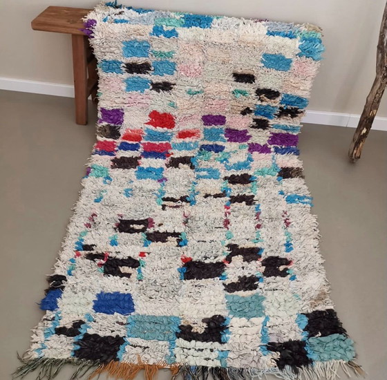 Image 1 of Boucherouite loper / vloerkleed 200x96cm