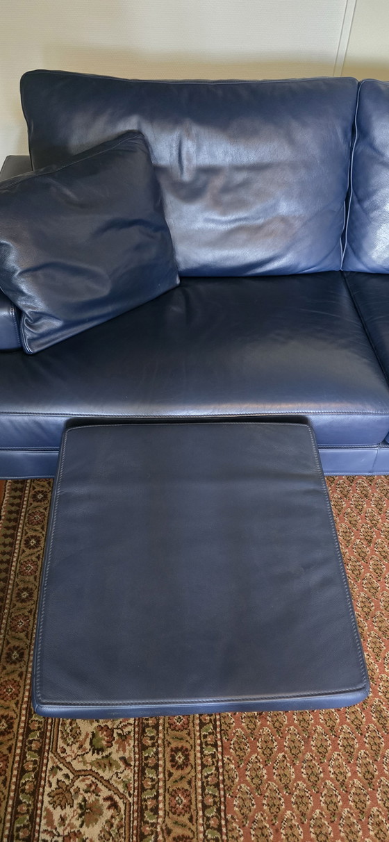 FSM FM-270 Clarus Designersofa | Georg Appeltshauser | Dunkelblaues Leder | De Sede-Gruppe – 2 Sitzer Sofas (photo 5 of 14)