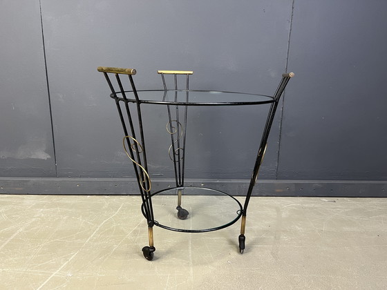 Image 1 of Mid century two tier italian trolley, 1950s