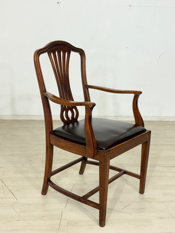 Image 1 of Art Nouveau desk chair, armchair, antique chair circa 1920