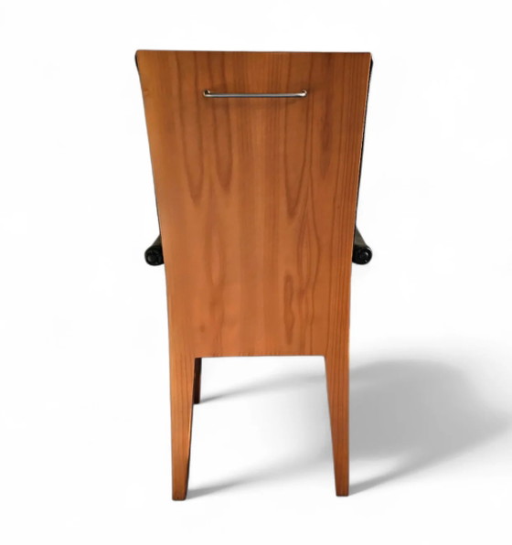 PARAMOUNT CHAIR BY PHILIPPE STARCK / black leather for Driade / 1989 – Adjustable recliner chair (photo 6 of 15)
