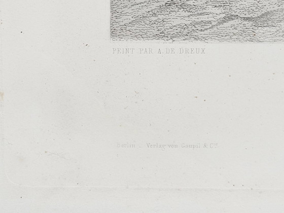 Naar Alfred de Dreux, Alleen op een bijeenkomst, 1858, Gravure – Litho's & Zeefdrukken (photo 2 of 15)