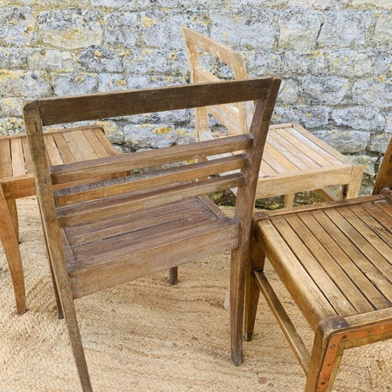 Image 1 of Ensemble de 4 chaises René Gabriel