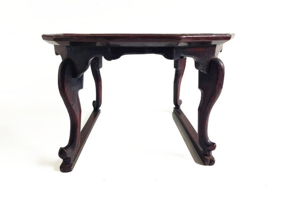 Image 1 of Antieke gelakte houten Soban-tafel uit de Joseon-dynastie, Korea, eind 19e eeuw.