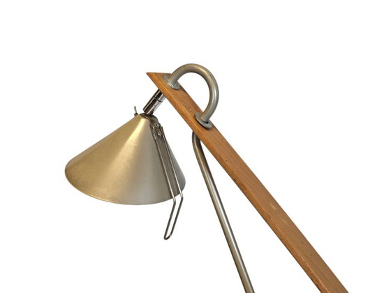 Image 1 of Ikea - designer Tord Bjorklund - Balalajka - type G9405 - clear lacquered beech - chrome-plated - 90s