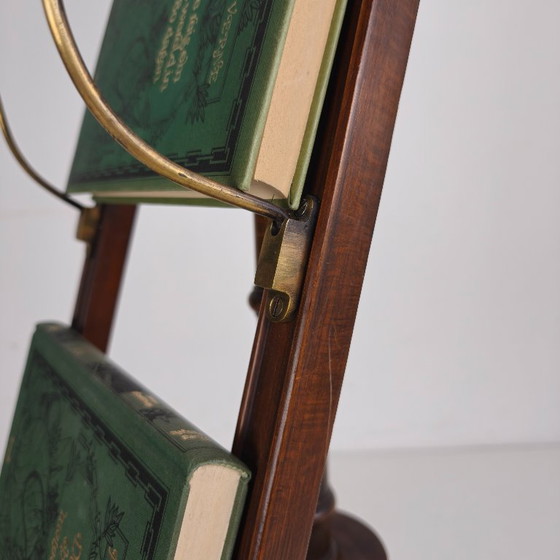 Image 1 of English antique revolving newspaper and book stand