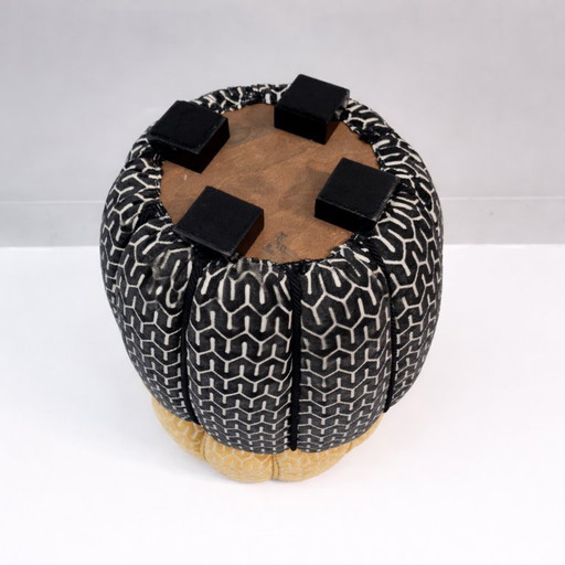 Satz Poufs von Jindřich Halabala für Up Zavody, 1940er Jahre