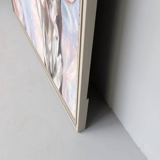 Image 1 of Besonders großes Kunstwerk Jacqueline Borg 1980er Jahre