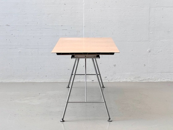 Atelier Alinea office desk with metal frame – Dining tables, Wood (photo 2 of 15)