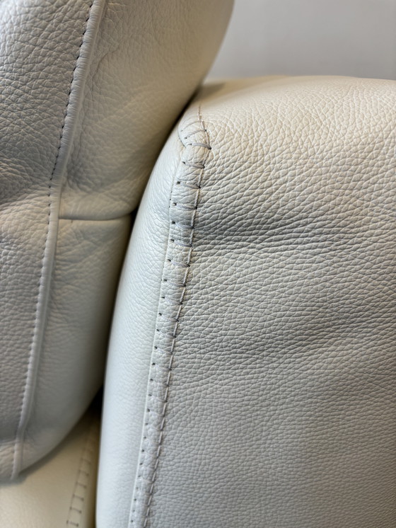 Image 1 of Sofá de diseño Ray de B&B Italia, cuero blanco