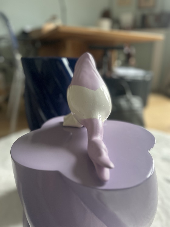 Image 1 of Marshmallow-Klevering-Bijzettafel-Pilaar-Pillar-Lila-Blau, praktisches Duo. Voorkeur voor ophalen. Eend ook über te nemen