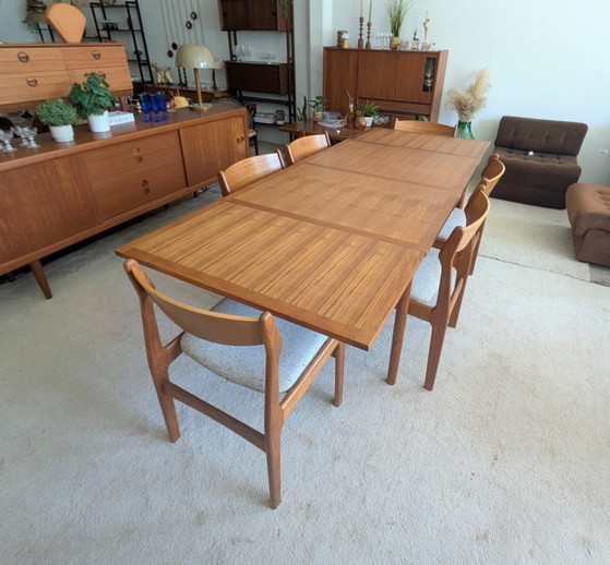Image 1 of Vintage Scandinavian teak extendable dining table