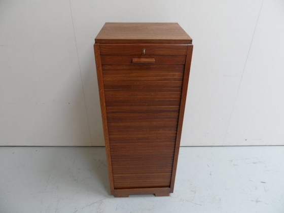 Image 1 of Vintage roller shutter cabinet with drawers