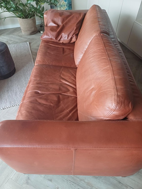 Image 1 of Cognac-Farben Ledersofa Machalke