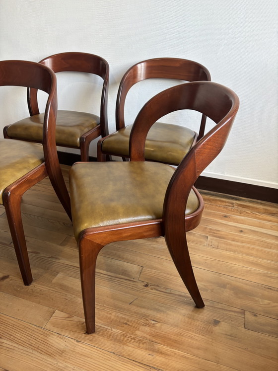 Chaises Baumann Modèle Gondole – Chaises de salle à manger, Wood, Skai (photo 7 of 11)