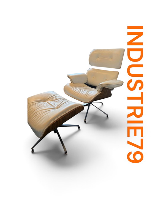 Eames Lounge Chair Vitra/Herman Miller Replica – stoelen fauteuils, Leather, Metal