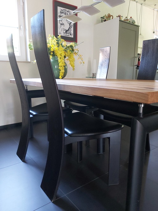 4x Tranekaer Danmark Iris Chair: Design Bob + Dries Van Den Berghe 1982