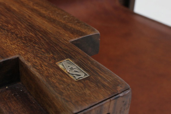 Image 1 of Vintage sculpturale leren fauteuil van Anacleto Spazzapan, Italië jaren 70