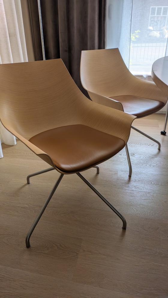 La Palma Cox Swivel Chairs – Lapalma, Leather, Metal (photo 4 of 10)