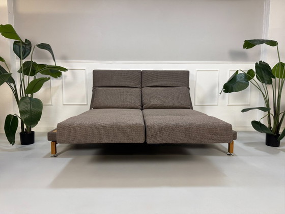 Image 1 of Brühl Moule Sofa Bruin Grote Slaapbank Display Model