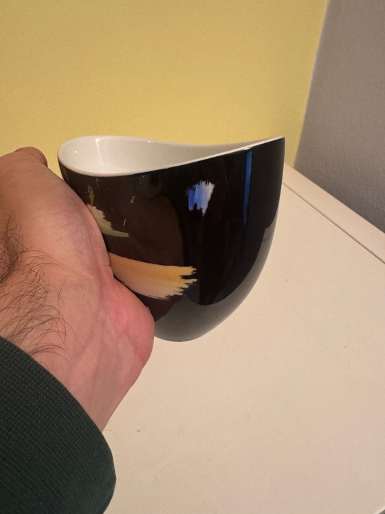 Heinrich Selb Bavaria Mid-Century Porcelain Bowl, 1950s/60s, Black (photo 4 of 6)