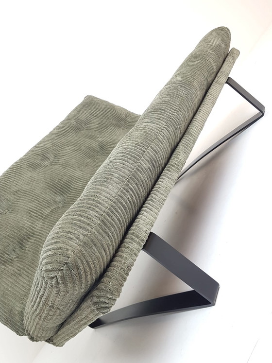 Canapé Vintage Vert Kho Liang Artifort 1,5 Place Nervuré Neuf C684 – Canapés 2 places, Metal, Polyester (photo 7 of 11)