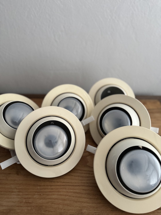 Image 1 of Ceiling recessed spotlights from Massive 6x beige/white