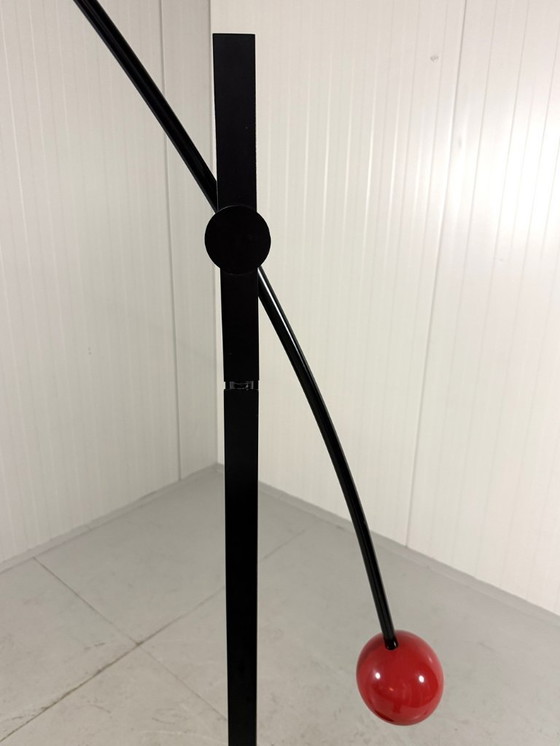 Image 1 of Lampadaire réglable Robert Haussmann pour Swiss Lamps International 1980